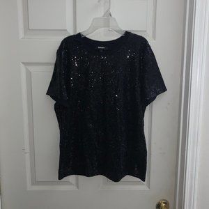 Black Sequin Shirt